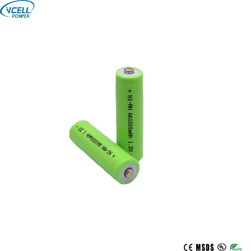 1.2V 1000mAh AA NIMH রিচার্জেবল ব্যাটারি