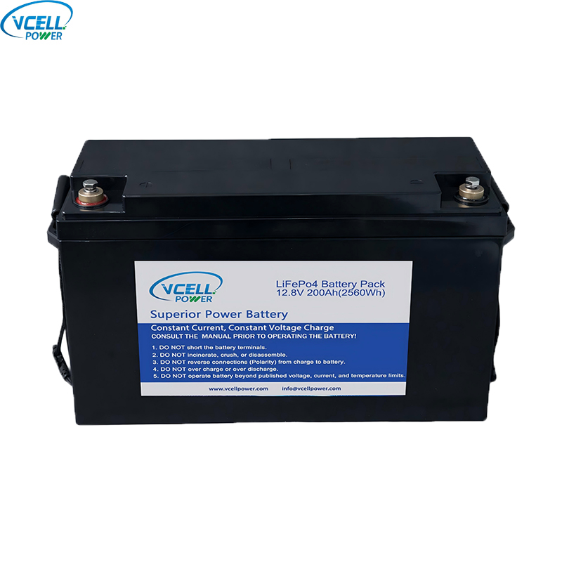 12.8V 12V 200Ah ডিপ সাইকেল LiFePO4 ব্যাটারি