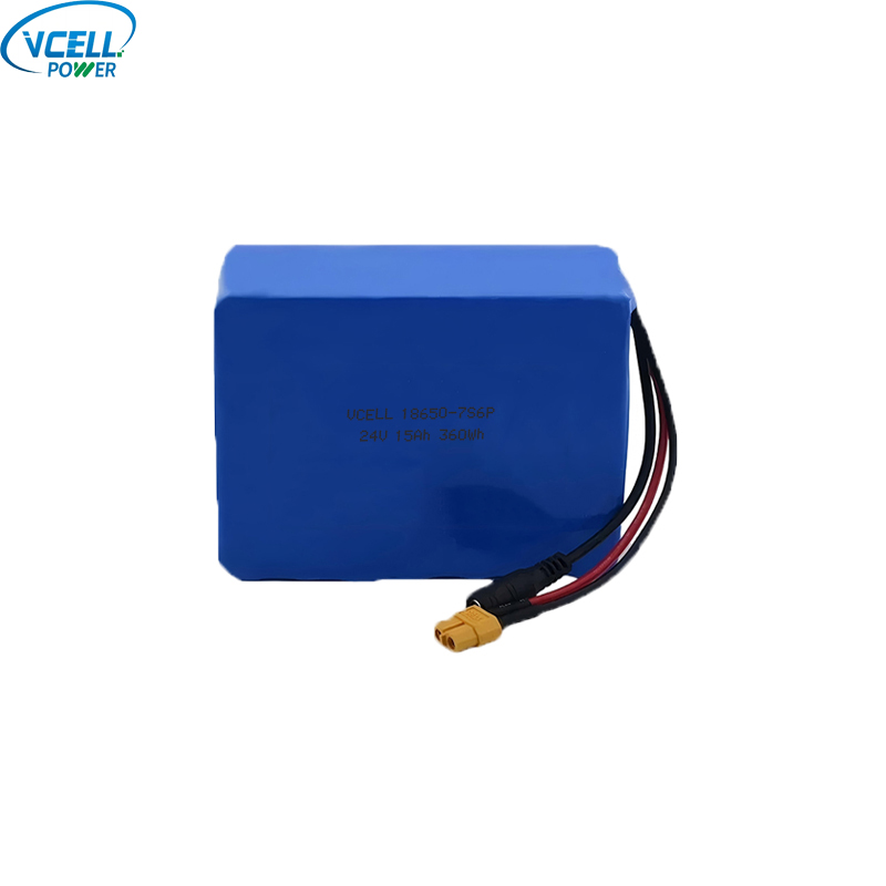 24V 15Ah ইবাইক লিথিয়াম আয়ন ব্যাটারি