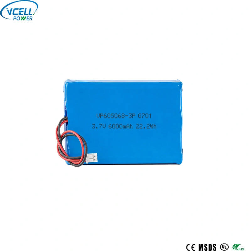 3.7V 6000mAh 605068 3P লি পলিমার ব্যাটারি
