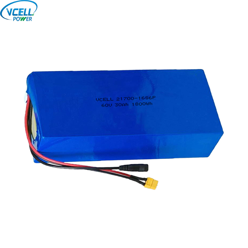 60V 30Ah রিচার্জেবল লিথিয়াম আয়ন ব্যাটারি প্যাক